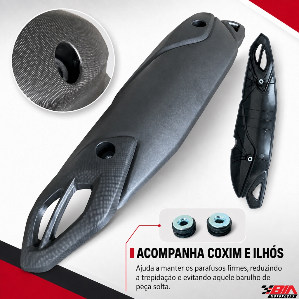 Protetor Acabamento Escapamento Scooter Nmax 160 2021 2022 2023 2024 2025 2026 — imagem 2 de 2