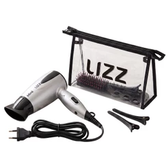 Secador Mini com Kit Viagem Prata Bivolt (1200W) - Lizz Pro