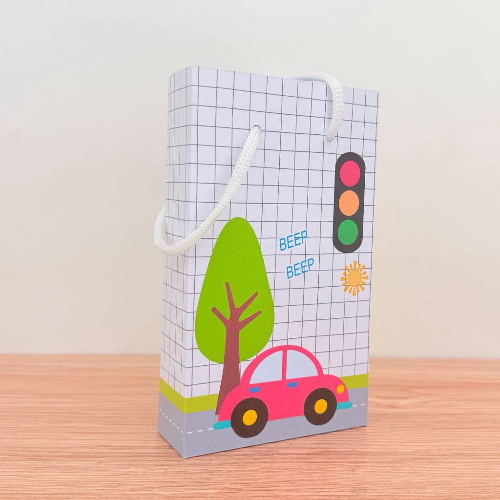 Sacolinha P Personalizada Carrinhos Meio de Transporte para Aniversário Lembrancinha Festa Infantil