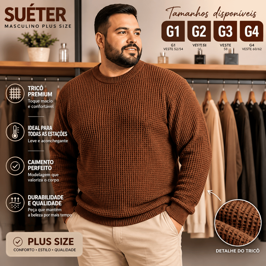 Sueter Masculino Plus Size G1 G2 G3 Casaco Masculino Inverno Blusa De Frio Masculina