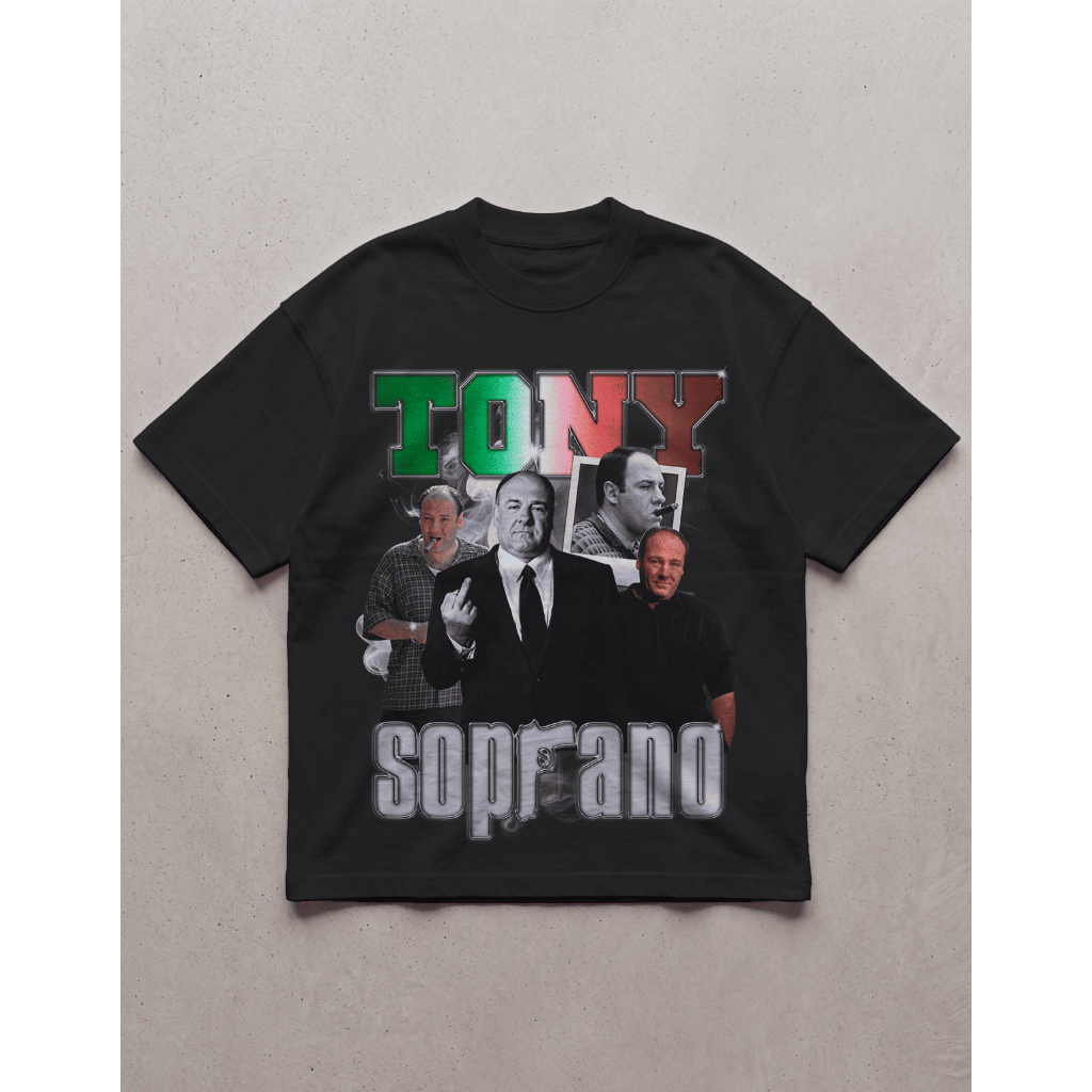 Camiseta Over Oversized Serie Tony Soprano Fio 30.1 Camisa100% Algodão do P ao GG Forma grande