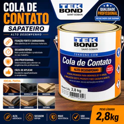 Cola De Contato Sapateiro Tekbond 2.8kg