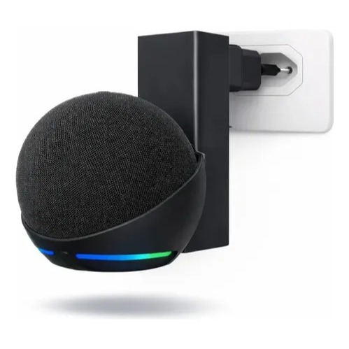 Suporte Echo Dot 4 E 5 Alexa De Tomada Retratil E Funcional