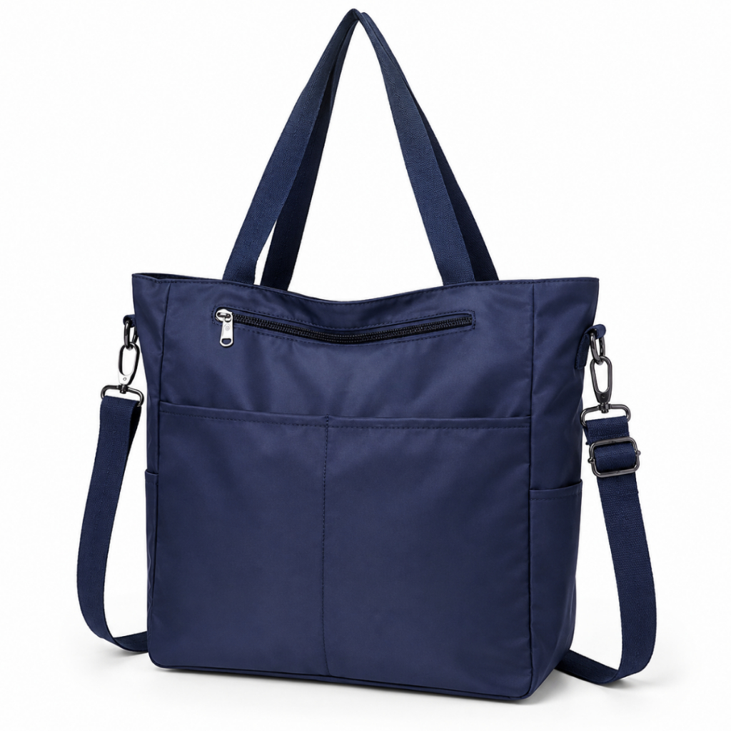Bolsa Feminina Grande Nylon Resistente Impermeável Com Alça Transversal e Ombro Ajustável Trabalho Faculdade
