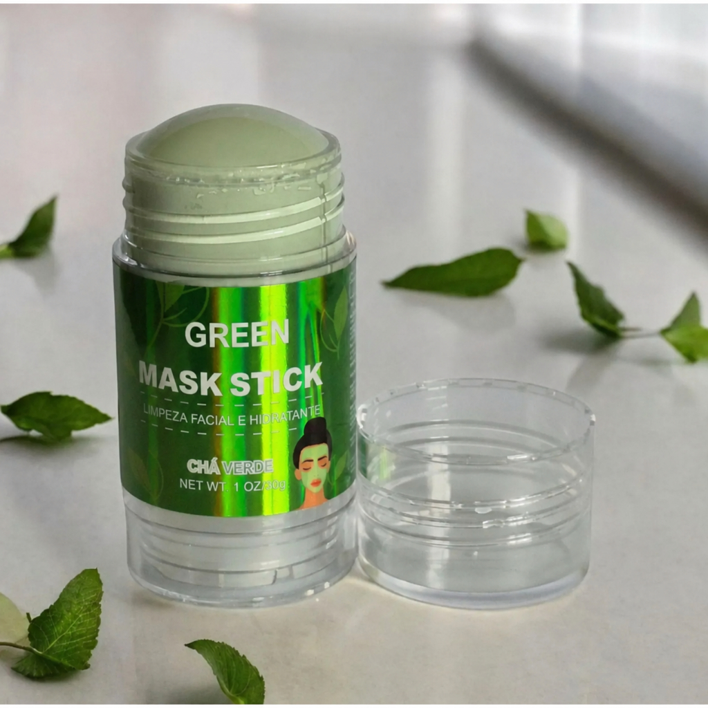 Máscara Chá Verde Remover de Cravos Anti-Acne Hidratante Beleza Pele Facial Clean Face Clareador Mask Stick FEBELLA BEST
