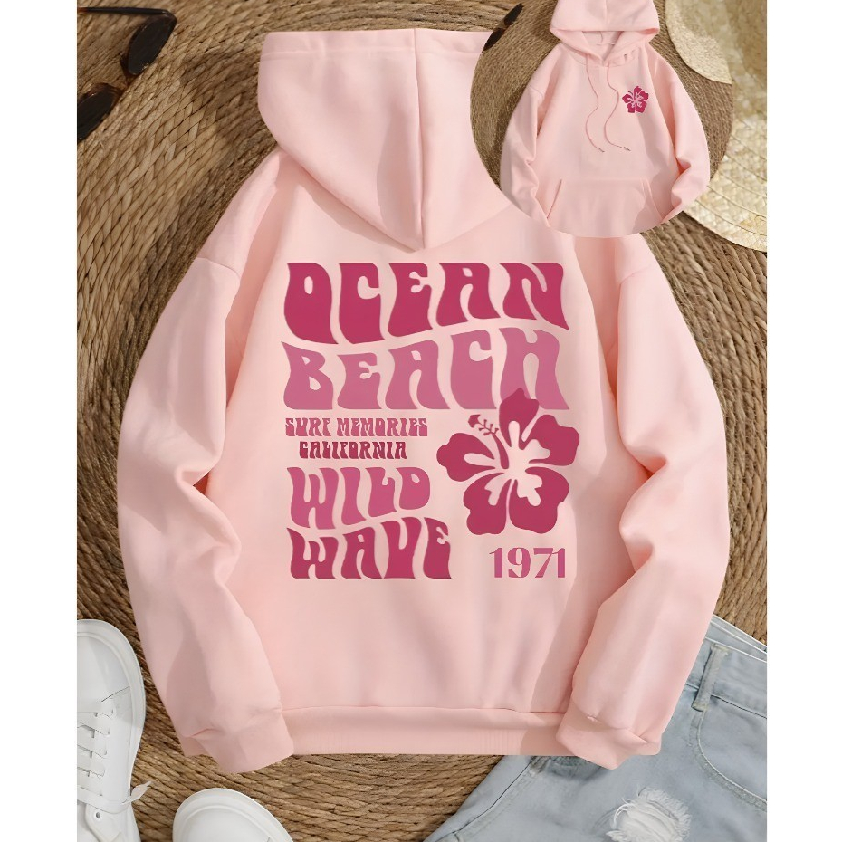 Moletom Canguru Flanelado Blusa De Frio Unissex com Capuz e Bolso Estilo Tumblr Inverno Estampado