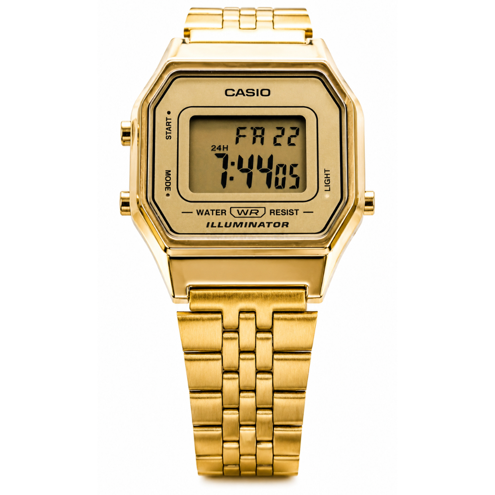 Relógio Casio Vintage Dourado Unissex LA680WGA-9DF — imagem 2 de 2