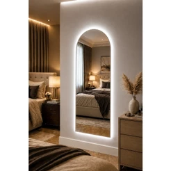 Espelho Janela Com led 100x35 90x40 70x30 50x25 Capela Salão Sala Quarto Closet