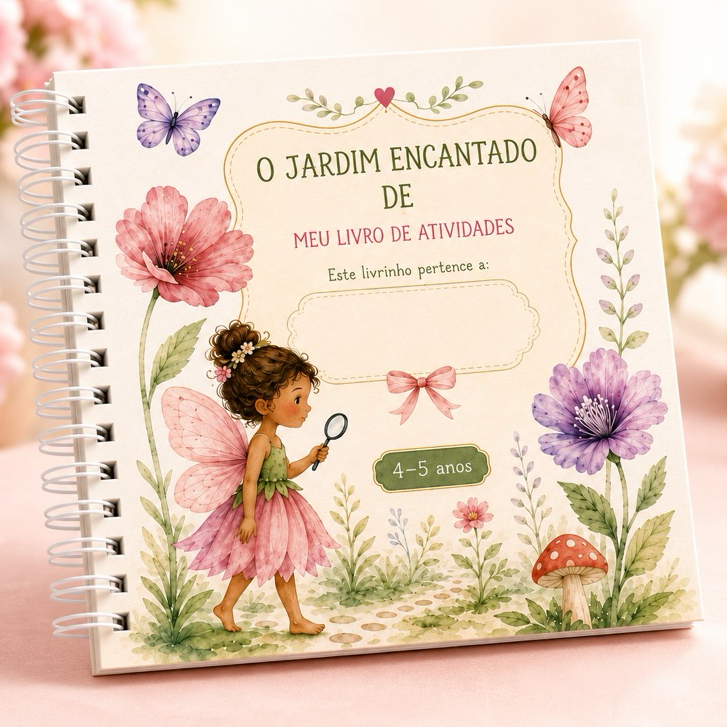Livro de Atividades Infantil Personalizado 14x14 | Lembrancinha Aniversário Infantil