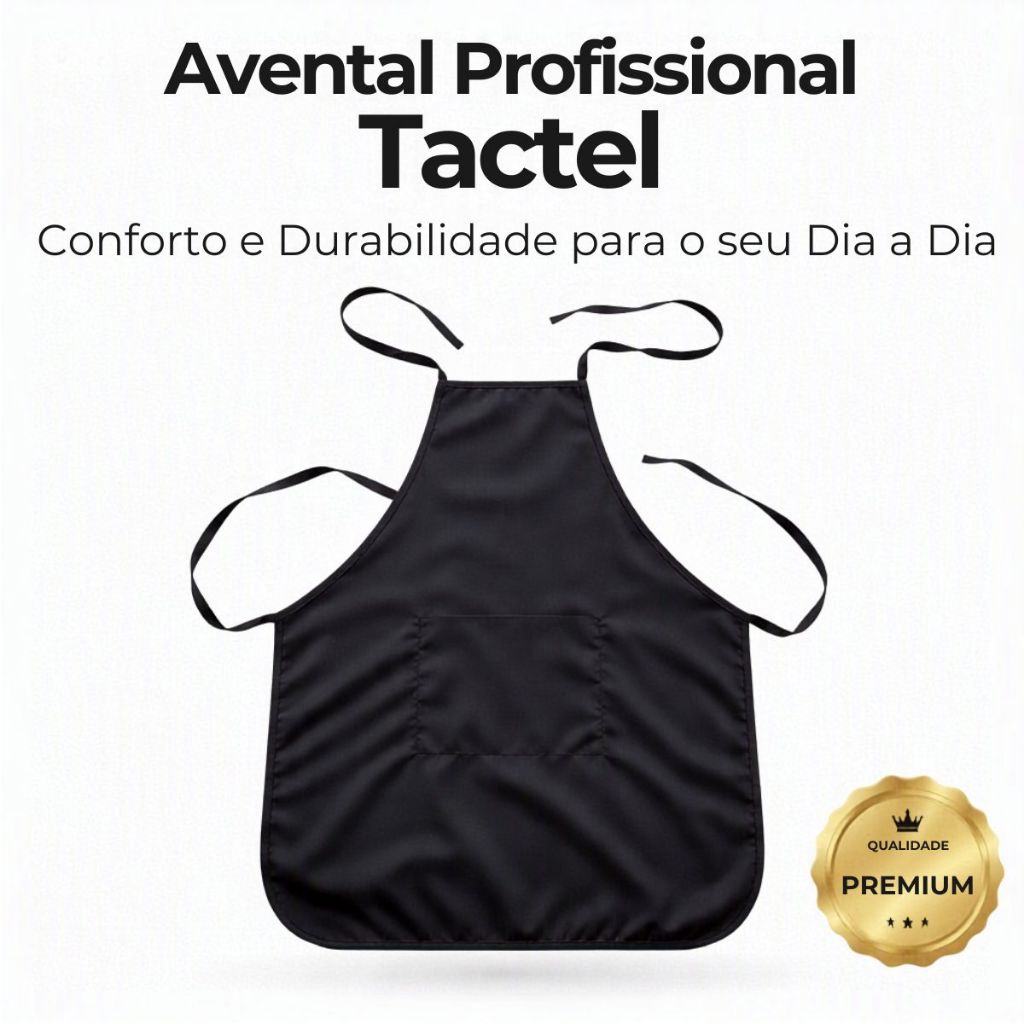 Avental de Cozinha Com Bolso Ajustável Corpo Inteiro Rápida Secagem
