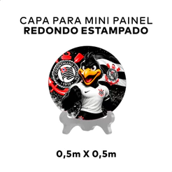 Painel Redondo Mini 50cmx50cm Capa Ideal Para Mesa Decorativa Para Festas Times De Futebol E Seleção Brasileira