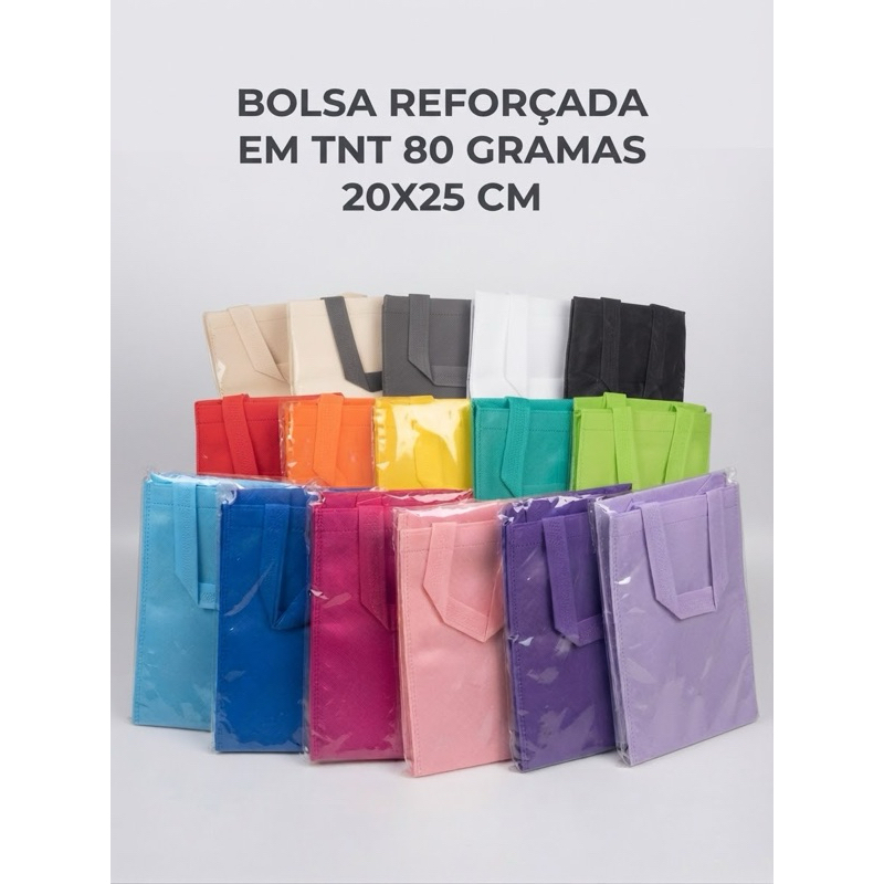 Sacola em TNT de 80 gramas com 10/20/30 unidades