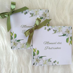 Manual dos Padrinhos (Todas as Cores) Personalizados - Convite padrinhos - Casamento
