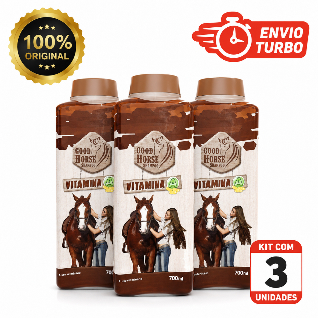 Shampoo Good Horse 700ml Cavalo Gold Vitamina A