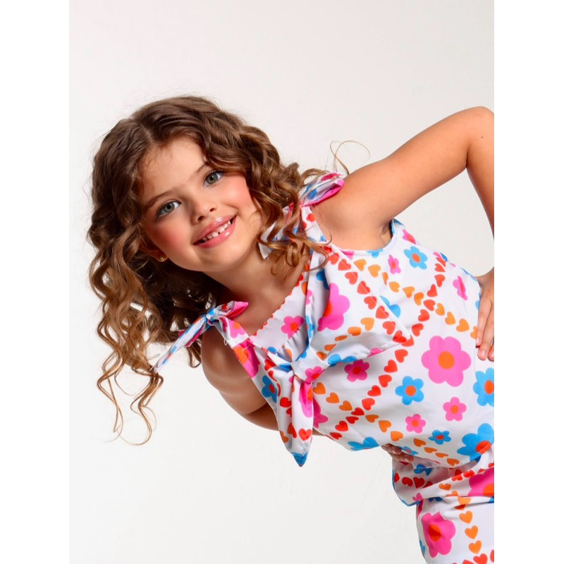 Conjunto Infantil Menina com Laço  | Conjunto Infantil Feminino | Roupa Infantil Menina