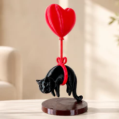 Decoração Mesa Lembrança Gato Balão Namorado