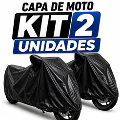 KIT 2 capa Protetora Para cobrir Moto Impermeável Térmica Sol Chuva Poeira Elétrica e Convencional