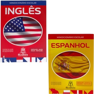 Minidicionários - Kit com 2 Minidicionários - Espanhol e Inglês - Blu Editora