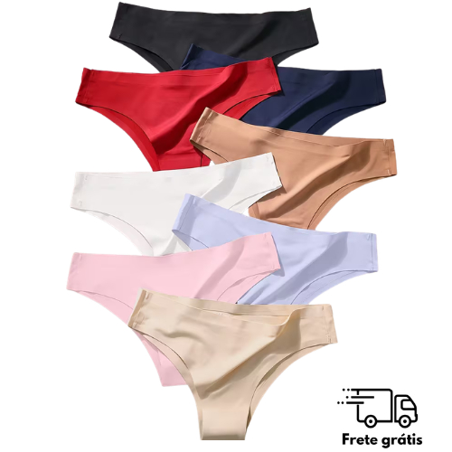 KIT 10 Calcinha Corte a Laser Não Marca Escolha a Cor Sem Costura Premium Conforto 10 ou 5