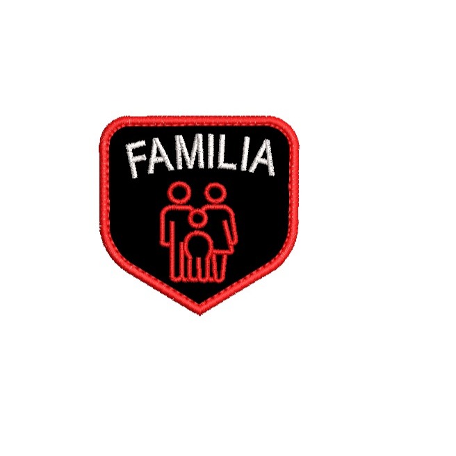 patch bordado legendarios familia 5x5 cm 8x8 cm