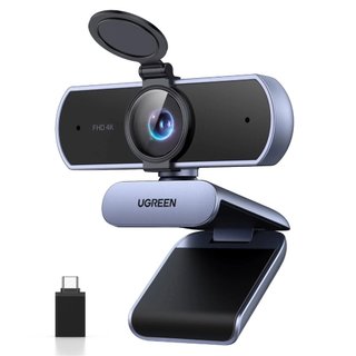 Webcam UGREEN CM831 4K UHD USB-A USB-C com Microfone e Autofoco para PC