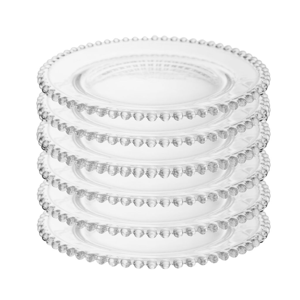 Prato para Sobremesa de Cristal Coração 20cm - Lyor — Kit 2, Kit 4 ou Kit 6 | LYOR