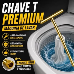 Chave T 10mm Pastilha e Percabonato 100% Puro Chave Abrir Agitador Máquina de Lavar Universal