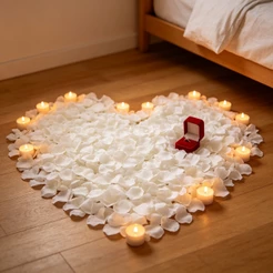 1000-4000 Pétalas De Rosas Artificiais Branca ou Vermelha Casamento Festas Noivas Decoração Kit Romântico