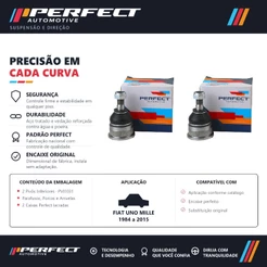 Par Pivô Suspensão Fiat Uno Mille 1984 a 2015 Perfect