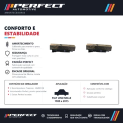 PAR Amortecedor Traseiro FIAT UNO MILLE 1988 a 2015 PErfect