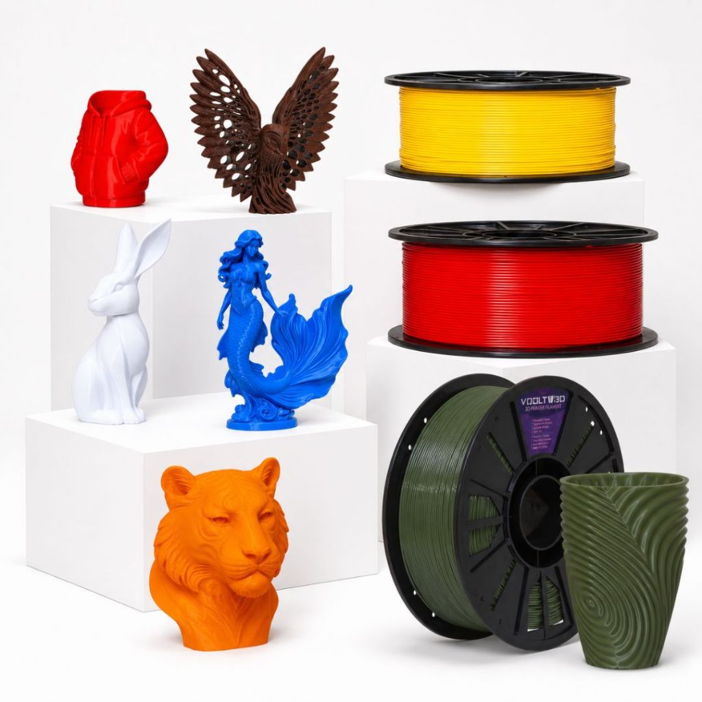 Filamento PETG HF High Fluidity Laranja 1Kg Voolt3D 1,75mm Linha Sólida Para Impressora 3D FDM — imagem 2 de 2