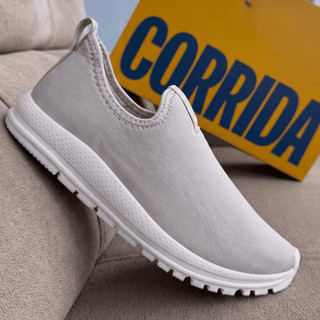 Tênis Feminino Slip On Calce Fácil Meia Sem Cadarço Leve Confortável Caminhada