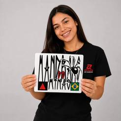 Adesivos Mandrake de Minas com Aranhaa para Tanque de Moto