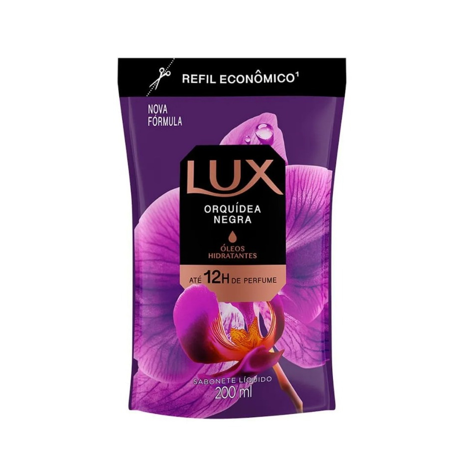 Refil Sabonete Líquido Lux Botanicals Orquídea Negra 200ml