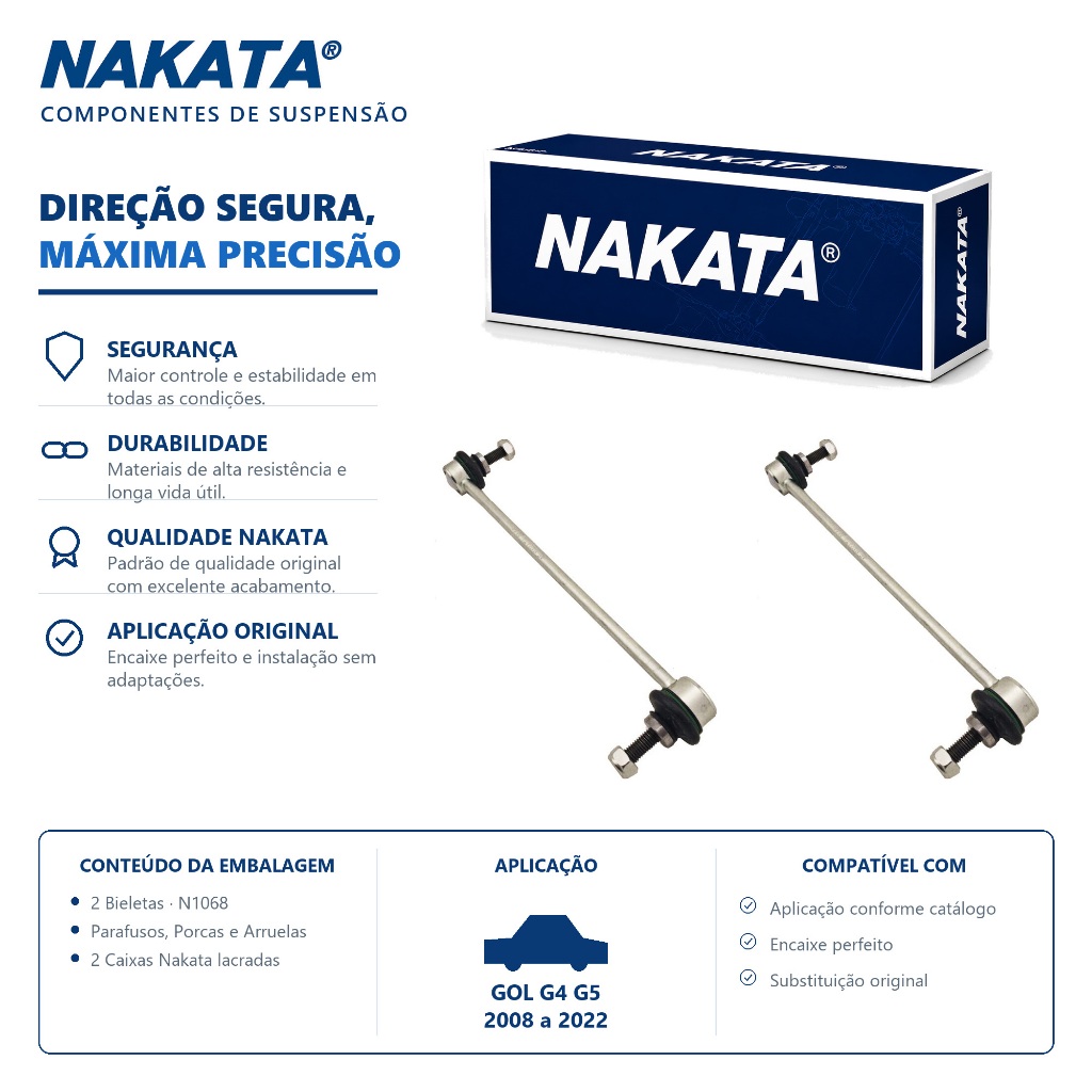 Par Bieleta Gol G4 G5 2008 a 2022 Nakata