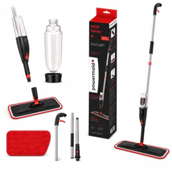 Rodo Mop Spray Limpeza Cabo Ergonômico Articulado Piso Rodo Esfregão Multiuso Casa Powermaid