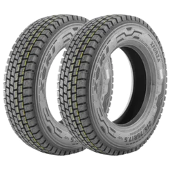 Kit 2 Pneus 215/75 R17.5 XBRI XForza P1 16PR 126/124L Aro 17.5 TRAÇÃO / BORRACHUDO