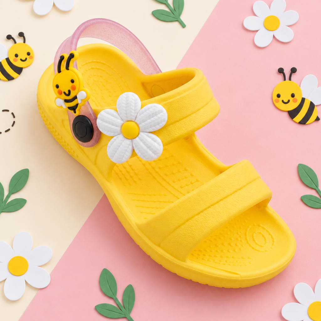 Sandália Infantil Menina Ideal Para O Dia A Dia Papete Infantil Moda Verão