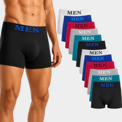 Kit 2 | 6 | 12 Cuecas Boxer Men Masculina Poliamida Sem Costura Confortavel Respiravel Premium