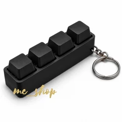 Chaveiro de teclado Mecânico Fidget Brinquedo Anti Estresse com Switch clicável tátil