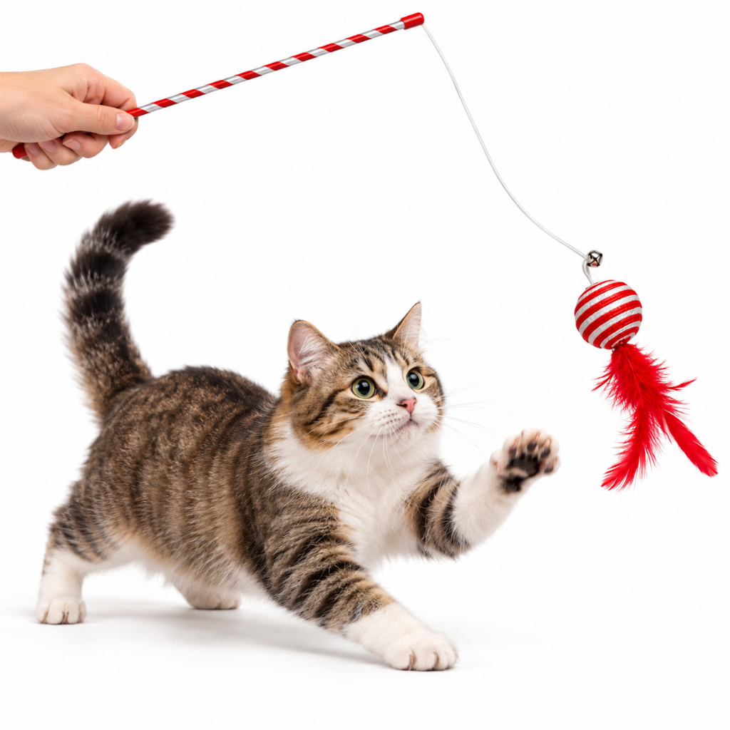 Varinha Interativa Color Fun Com Guizo Para Gatos – DOGS.ERA