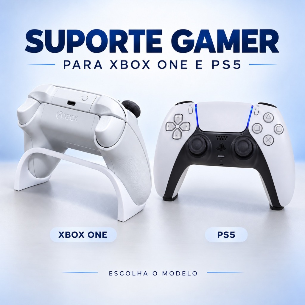 Suporte Gamer Porta Controle Organizador Vitrine para XBOX ONE e PS5