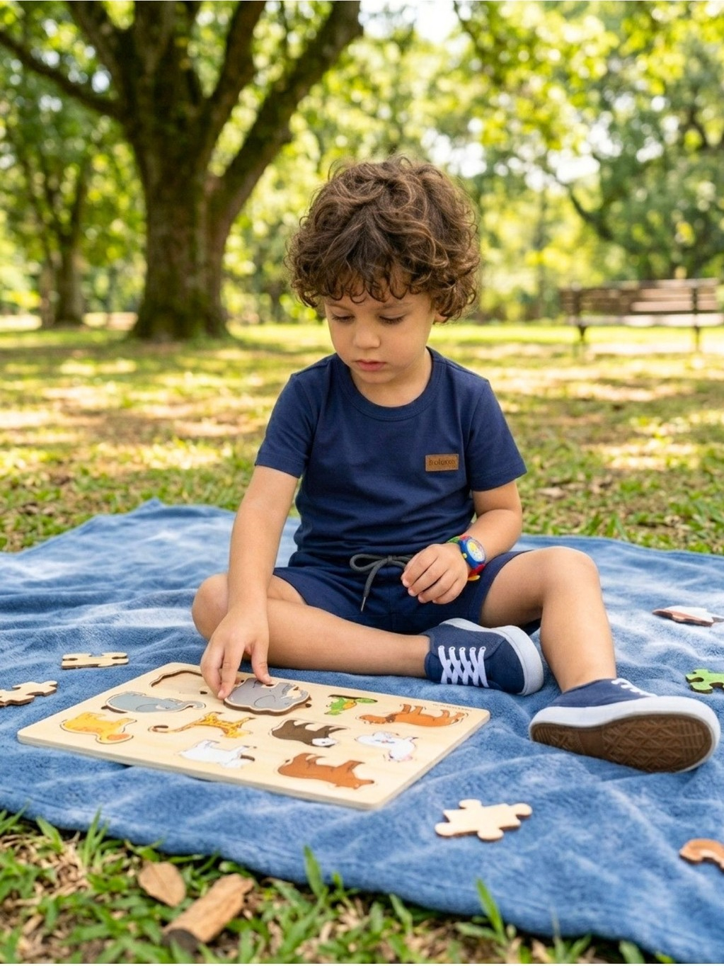 Kit Monocromático 10 Peças Menino Algodão Conjunto Masculino Infantil Manga Curta · foto 2