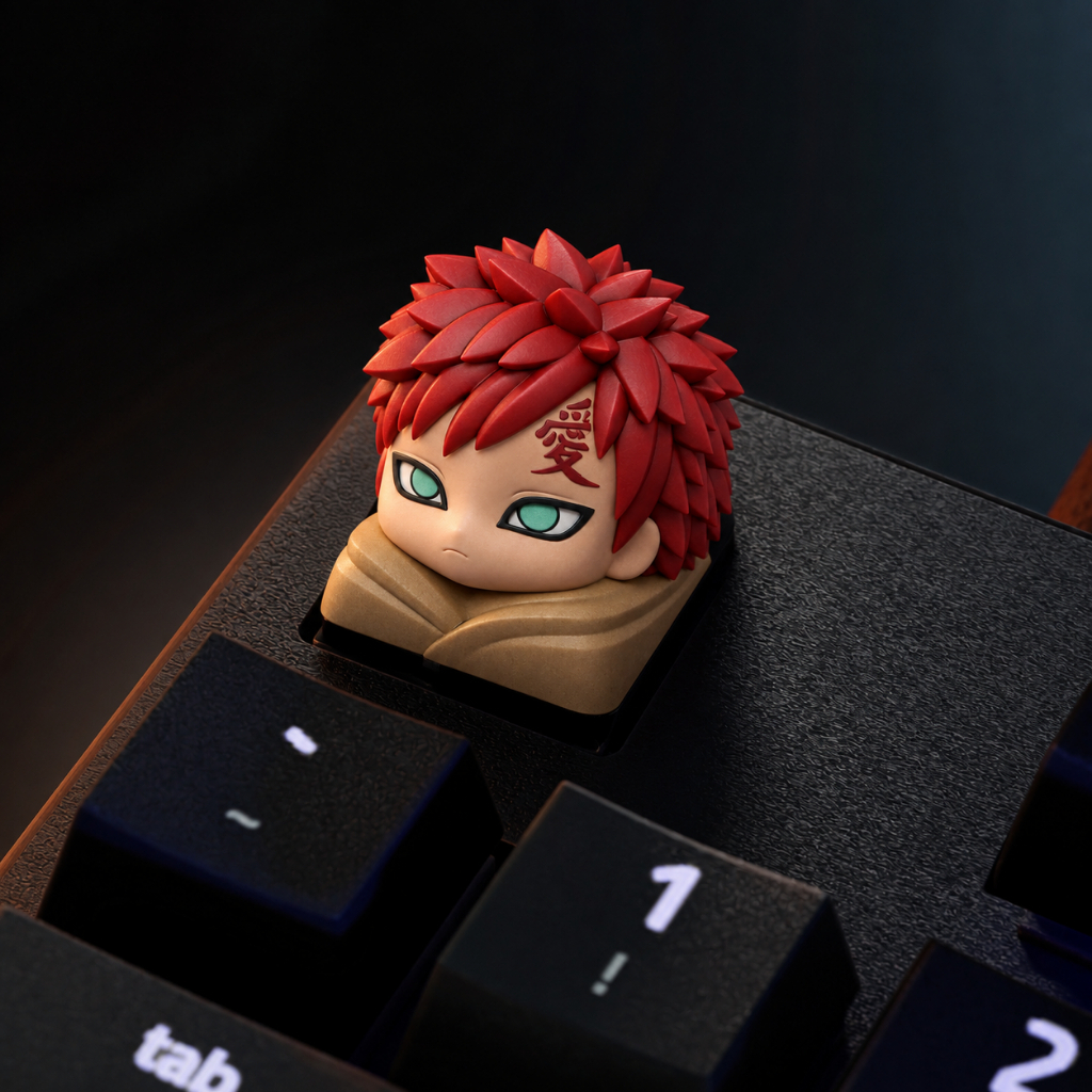 Keycap Gaara Naruto Tecla de teclado mecânico setup PC personalizado Gaara Naruto Anime