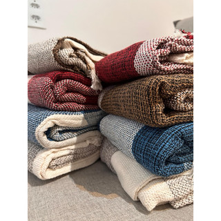 Manta para Sofá Grande de Algodão 120x210 cm | Luxo, Conforto e Estilo | Promoção Direto da Fábrica