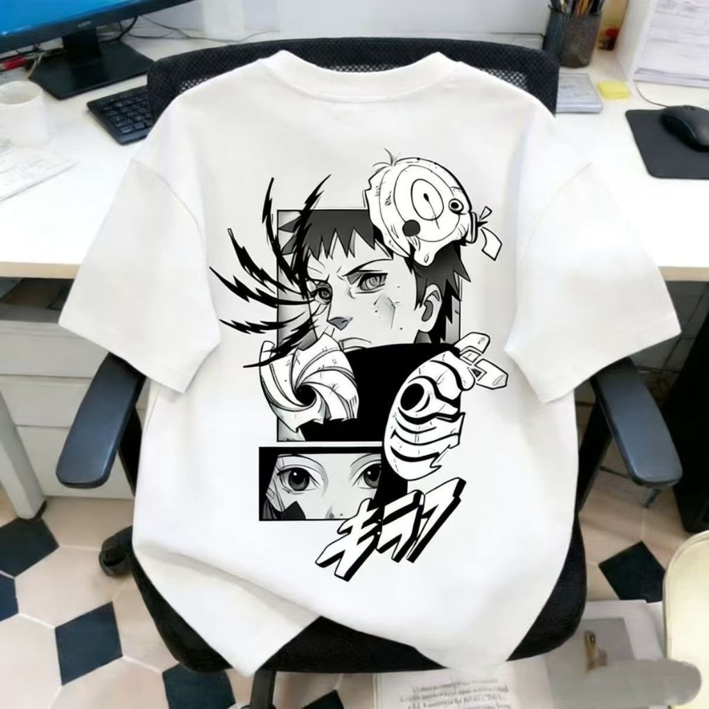 Naruto Camiseta Unissex 100% Algodão Oversized Estilo Academia Streetwear Estampa Pronta Entrega Imediata