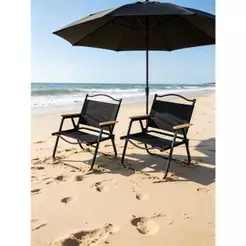 {Kit 1/2/4} Cadeira dobrável camping praia Pesca em aluminio Banquinho Portatil Retratil com Alça