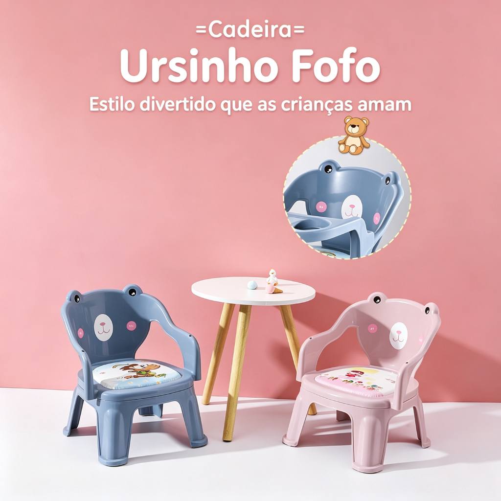 KODI Cadeira de Alimentação Infantil Plasutil Portátil com Bandeja – Poltrona para Bebê -P3 · foto 2