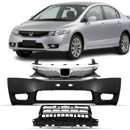 Kit Parachoque New Civic 2009 2010 2011 2012 Novo