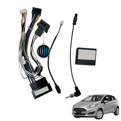 Chicote Canbus New Fiesta Mexicano Até 2015 Com Adaptador De Antena E Usb